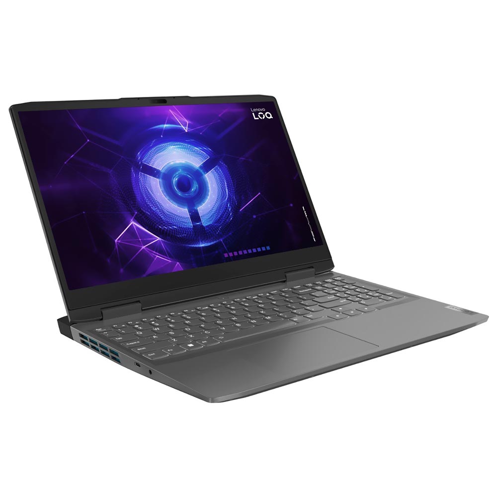 Notebook Gamer Lenovo LOQ 15IRH8 Intel Core i5 12450H Tela Full HD 15.6" / 8GB de RAM / 512GB SSD / GeForce RTX3050 6GB - Storm Cinza (82XV0012US) (Inglês)