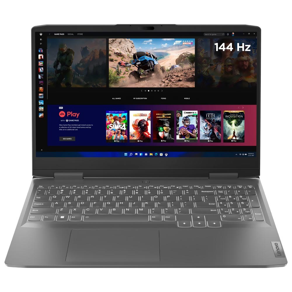 Notebook Gamer Lenovo LOQ 15IRH8 Intel Core i5 1342H Tela Full HD 15.6" / 8GB de RAM / 1TB SSD / GeForce RTX3050 6GB - On Storm Cinza (82XV002LUS) (Inglês)