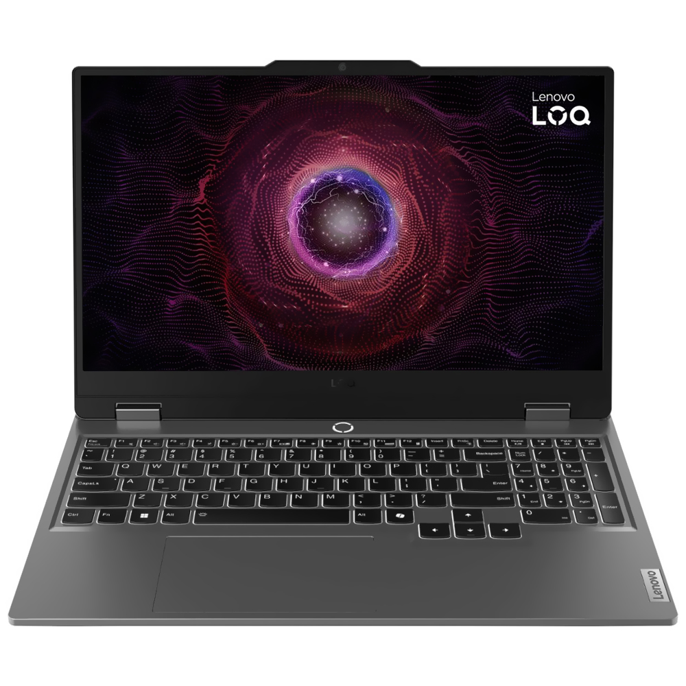 Notebook Gamer Lenovo LOQ 15IRX10 Intel Core i5 13450HX Tela WUXGA 14.0'' / 12GB de RAM / 512GB SSD / Win11Home / GeForce RTX5050 8GB - Luna Cinza (83JE0013US) (Inglês)