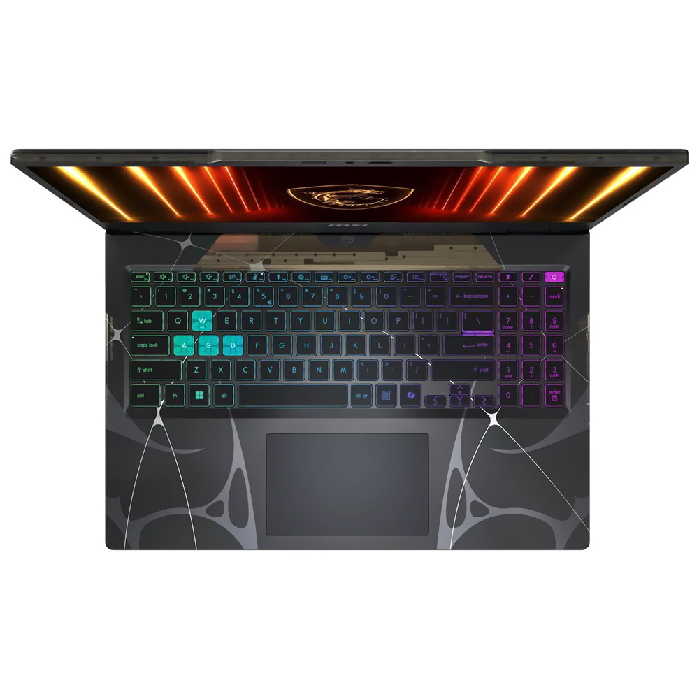 Notebook Gamer MSI Cyborg 15 B2RWFKG-259US Intel Core 7 240H Tela Full HD 15.6" / 16GB de RAM / 512GB SSD / GeForce RTX5060 8GB - Translucent Preto (Inglês)