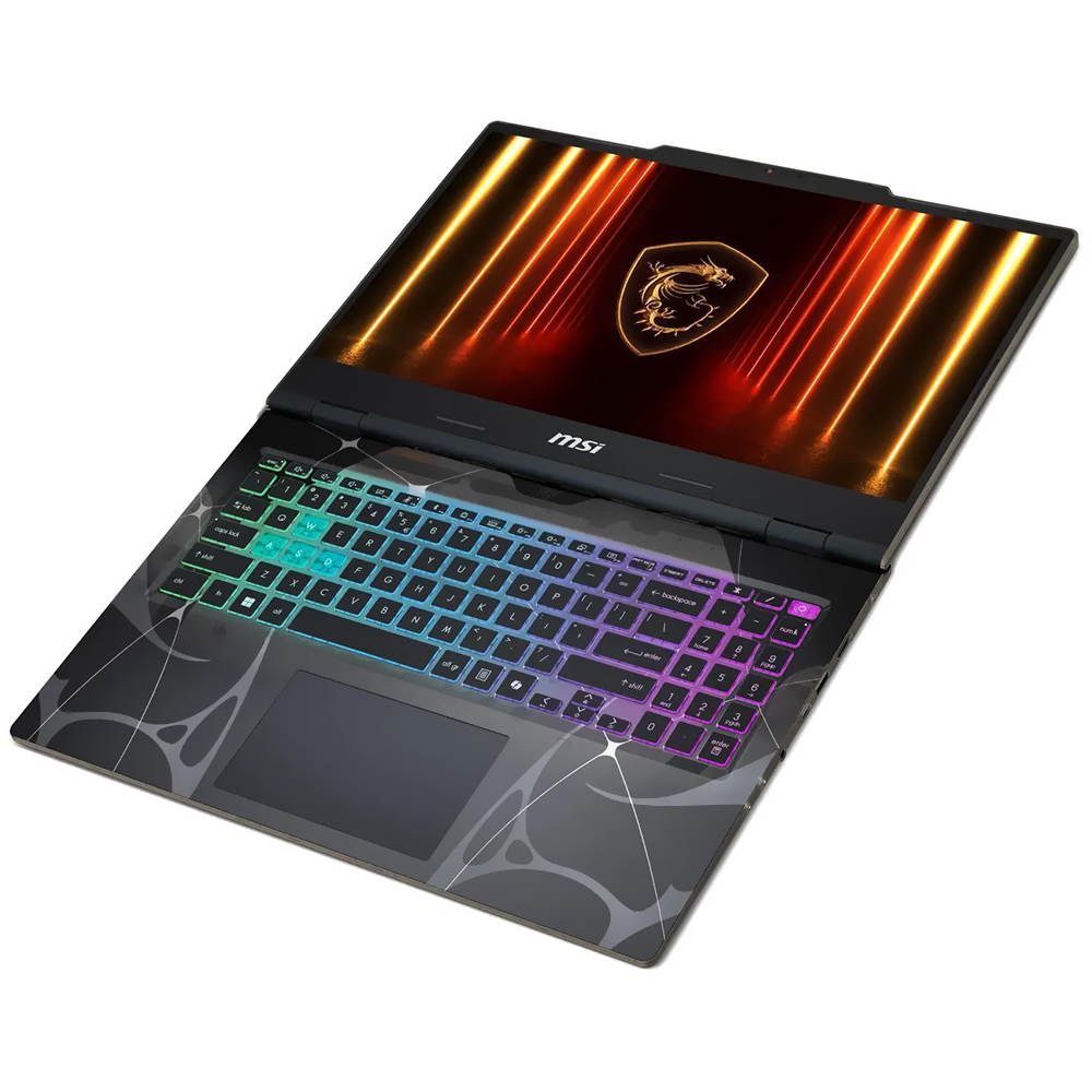 Notebook Gamer MSI Cyborg 15 B2RWGKG-409US Intel Core 7 240H Tela Full HD 15.6" / 16GB de RAM / 1TB SSD / Win11Home / GeForce RTX5070 8GB - Translucent Preto (Inglês)