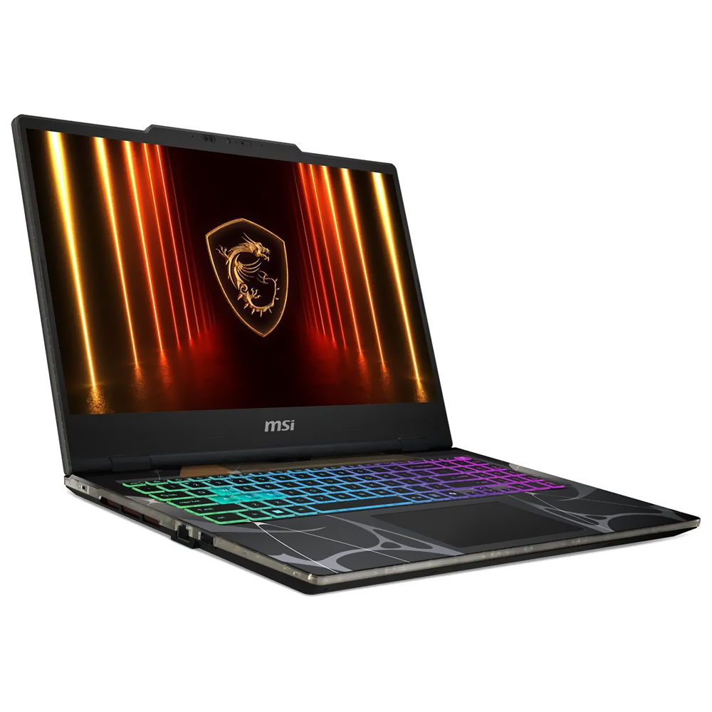 Notebook Gamer MSI Cyborg 15 B2RWGKG-409US Intel Core 7 240H Tela Full HD 15.6" / 16GB de RAM / 1TB SSD / Win11Home / GeForce RTX5070 8GB - Translucent Preto (Inglês)