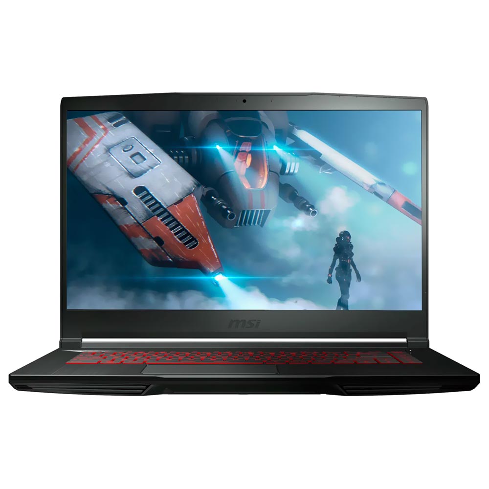 Notebook Gamer MSI THIN GF63 12VE-437US Intel Core i5 12450H Tela Full HD 15.6" / 8GB de RAM / 512GB SSD / GeForce RTX4050 6GB - Preto (Inglês)
