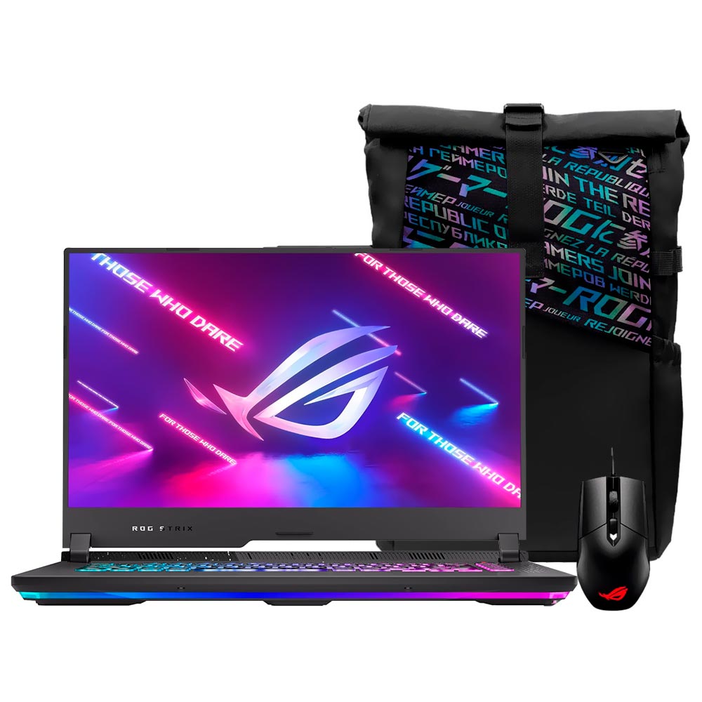 Notebook Gamer ROG Strix G15 G513RC-HN241W AMD Ryzen 7 6800HS Tela Full HD 15.6" / 16GB de RAM / 512GB SSD / GeForce RTX3050 4GB - Eclipse Cinza (Inglês)