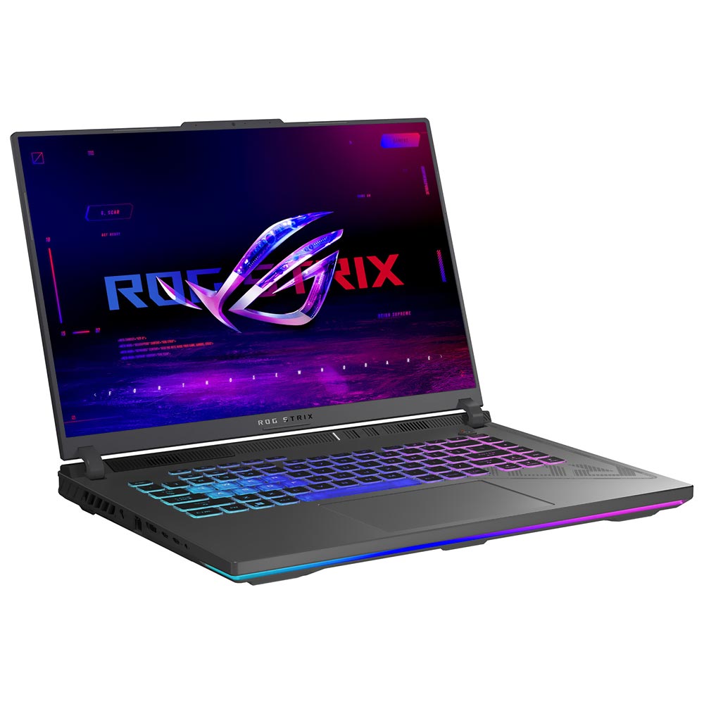 Notebook Gamer ROG Strix G16 G614JV-N3393W Intel Core i9 13980HX Tela WUXGA 16.0" / 16GB de RAM / 512GB SSD / GeForce RTX4060 8GB - Cinza (Inglês)