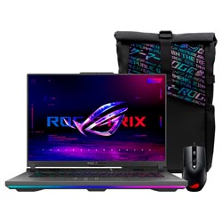 Notebook Gamer ROG Strix G16 G614JVR-N3111W Intel Core i9 14900HX Tela WUXGA 16.0" / 16GB de RAM / 512GB SSD / GeForce RTX4060 8GB - Eclipse Cinza (Espanhol)
