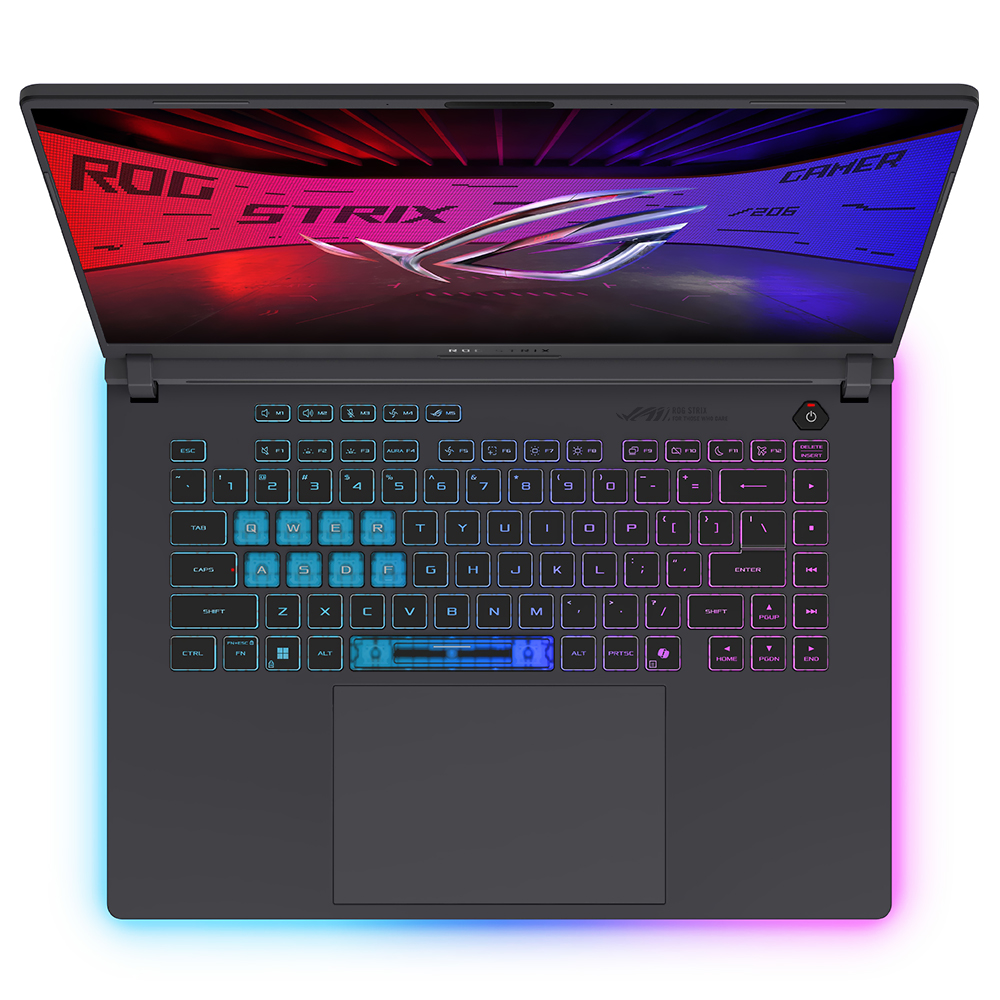 Notebook Gamer ROG Strix G16 G615JMR-AS74 Intel Core i7 14650HX Tela WUXGA 16.0" / 16GB de RAM / 1TB SSD / GeForce RTX5060 8GB - Eclipse Cinza (Inglês)