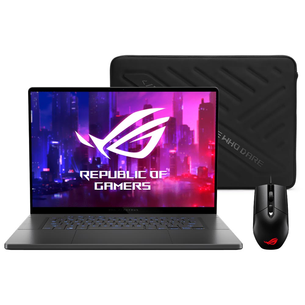 Notebook Gamer ROG Zephyrus G16 GU605MI-QR128W Intel Core Ultra 9 185H Tela OLED WQXGA 16.0" / 32GB de RAM / 1TB SSD / GeForce RTX4070 8GB - Eclipse Cinza (Inglês)
