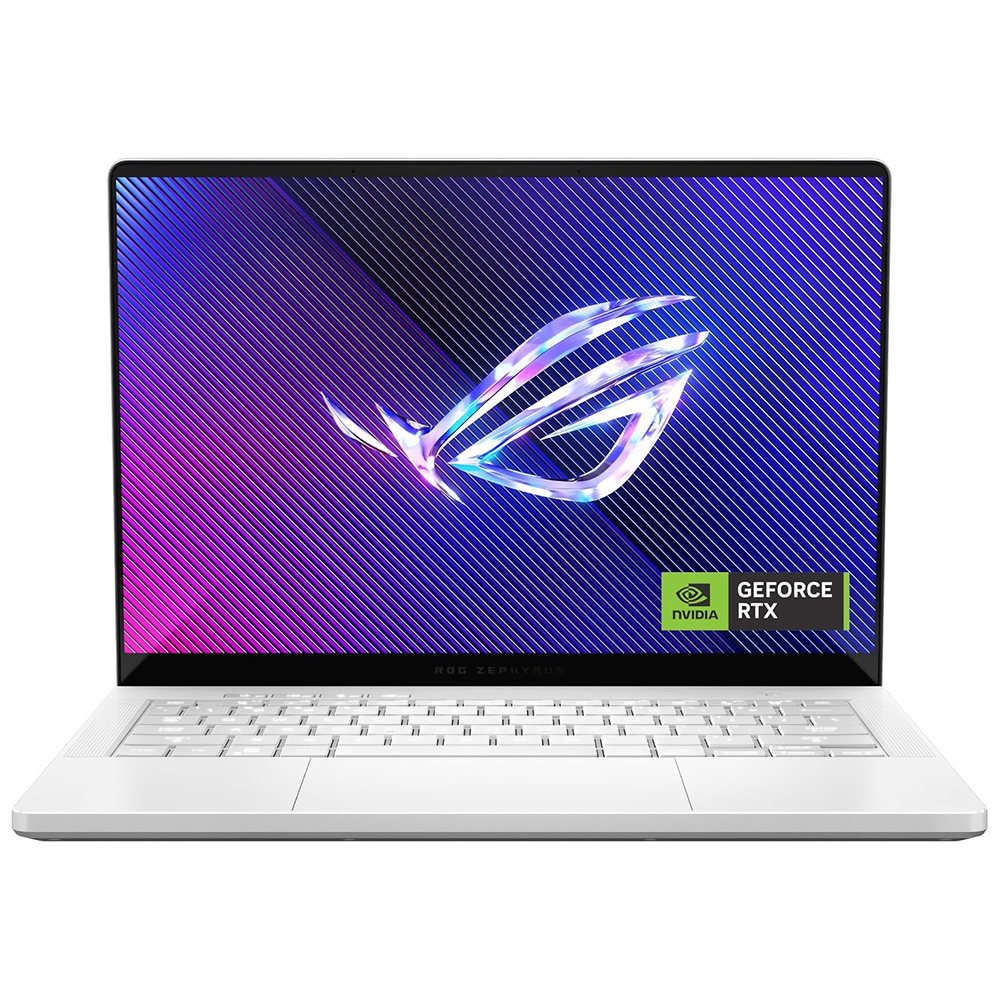 Notebook Gamer ROG Zephyrus GA403UV-G14.R94060 AMD Ryzen 9 8945HS Tela OLED WQXGA+ 14.0" / 16GB de RAM / 1TB SSD / GeForce RTX4060 8GB - Platinum Branco (Ingles)