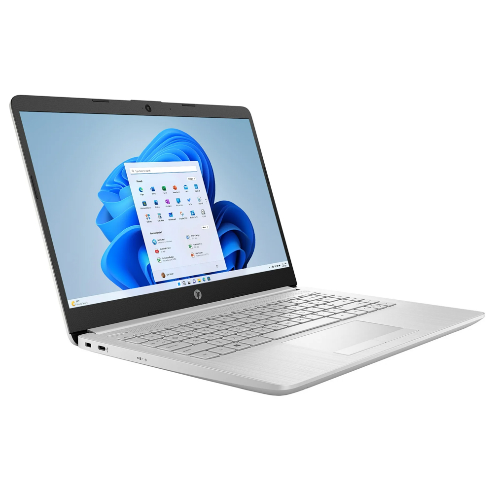 Notebook HP 14-CF2733WM Intel Celeron N4120 Tela HD 14" / 4GB de RAM / 64GB eMMC - Prata (Inglês)