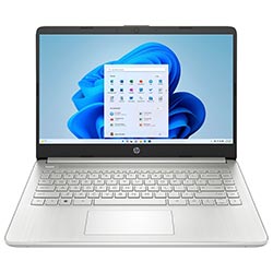 Notebook HP 14-DQ0760DX Intel Celeron N4120 Tela HD 14" / 4GB de RAM / 128GB eMMC - Prata (Inglês)