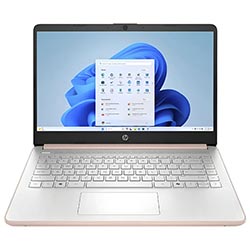Notebook HP 14-DQ3015DX Intel Celeron N4500 Tela HD 14.0" / 4GB de RAM / 64GB eMMC / Win11Home - Rose Gold (Inglês)