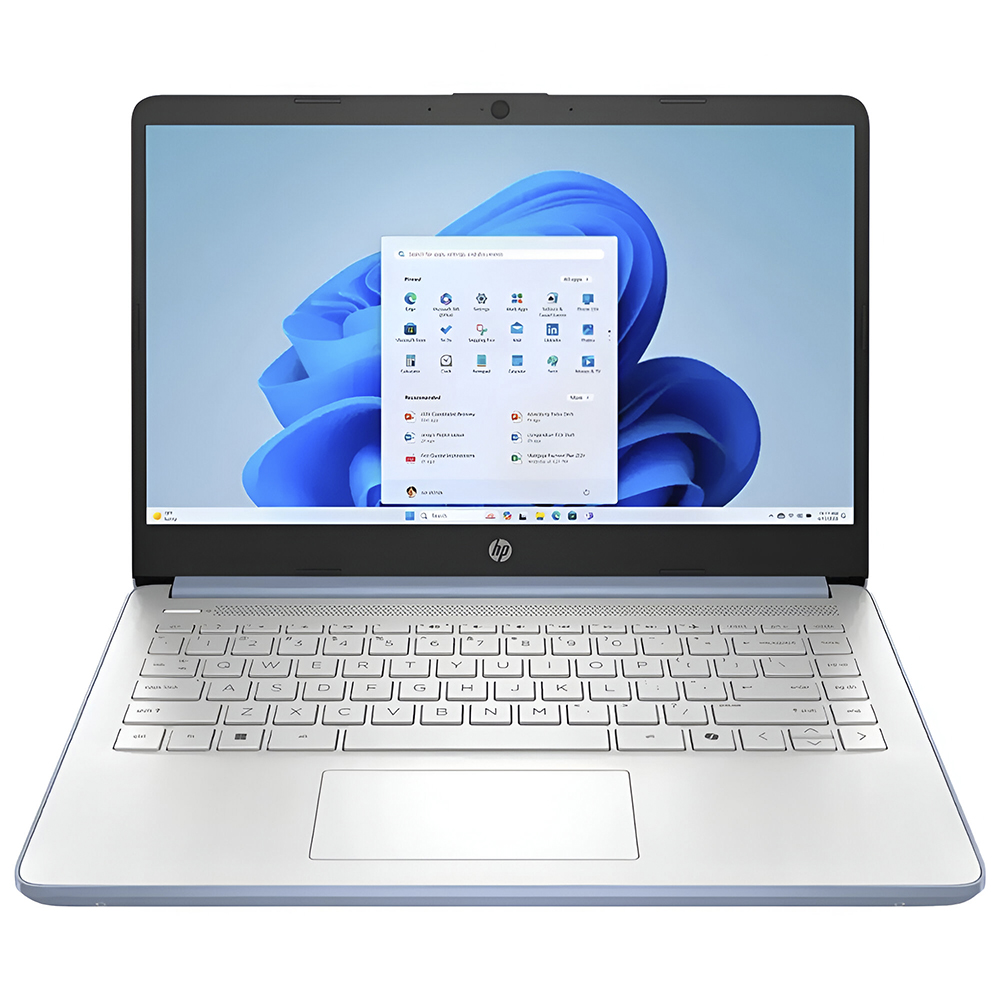 Notebook HP 14-DQ6012DX Intel Celeron N150 Tela HD 14.0" / 4GB de RAM / 128GB UFS - Azul (Inglês)