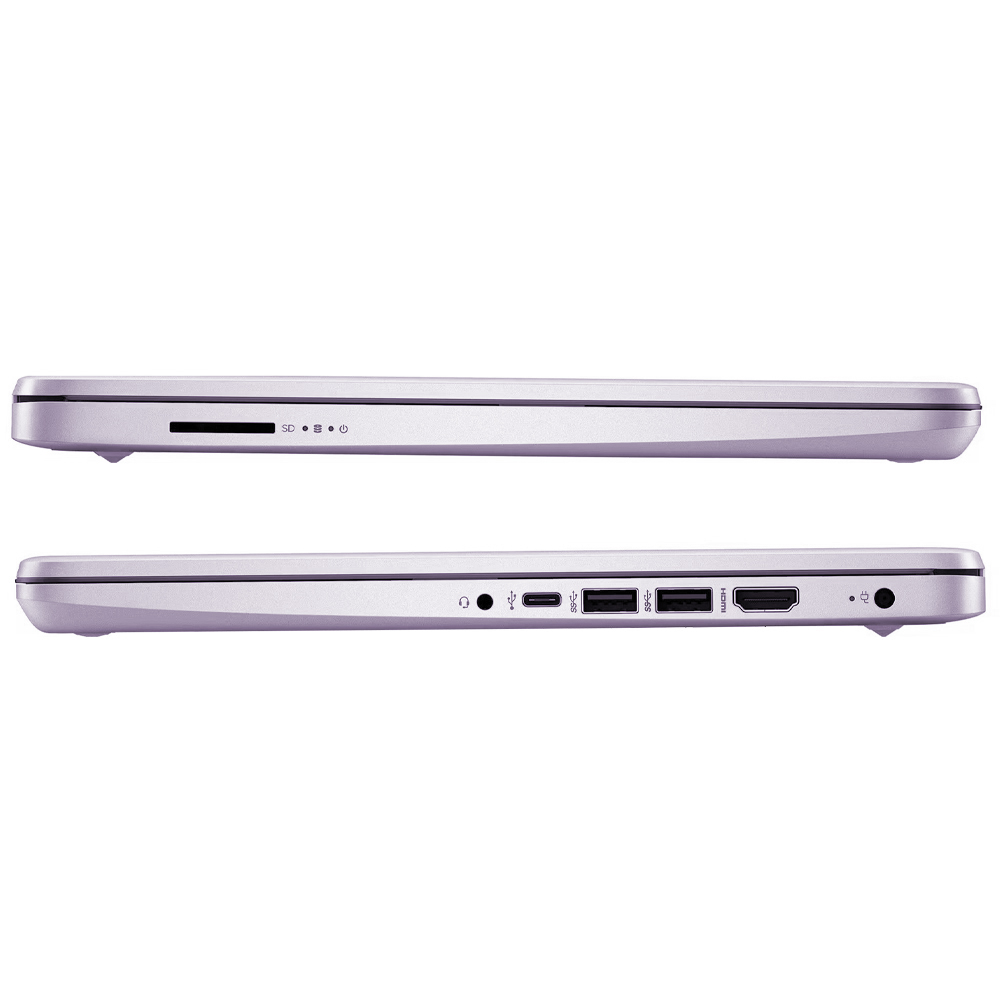 Notebook HP 14-DQ6014DX Intel Celeron N150 Tela HD 14.0" / 4GB de RAM / 128GB UFS / Win11Home - Roxo (Inglês)
