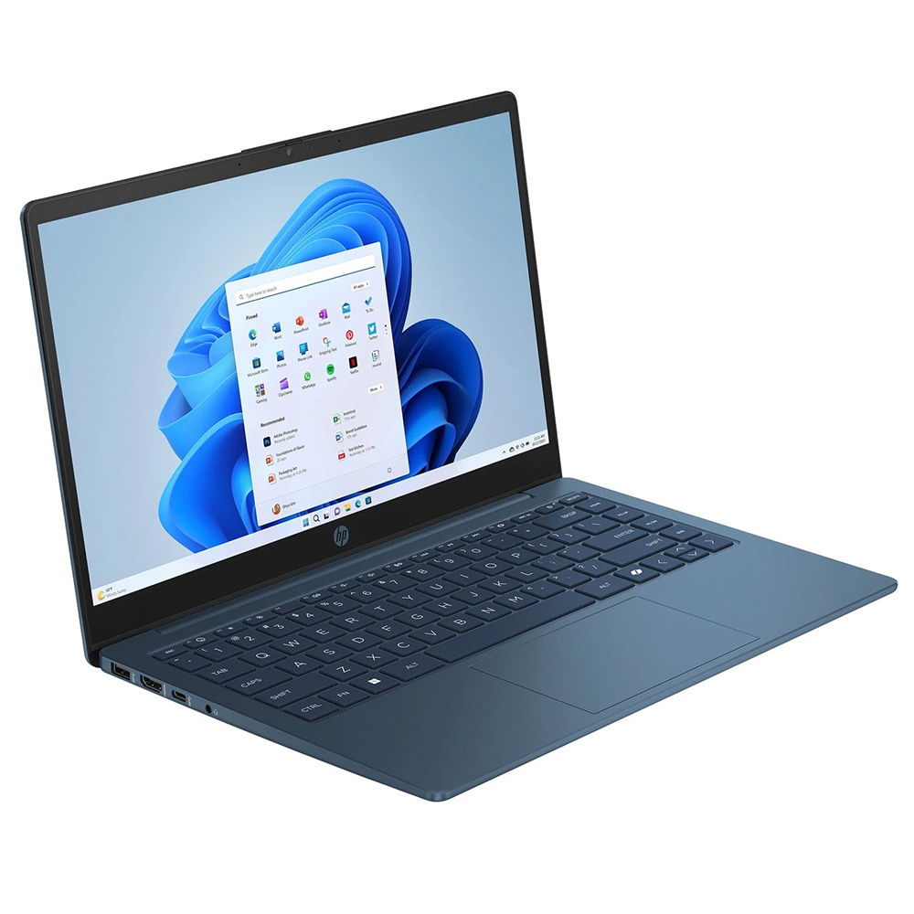 Notebook HP 14-EP2012WM Intel Celeron N150 Tela HD 14.0" / 4GB de RAM / 128GB UFS - Azul (Inglês)
