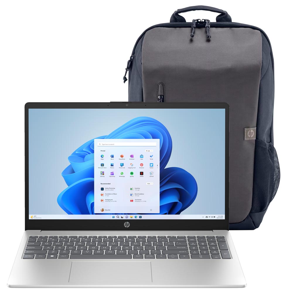 Notebook hp 15 fd0002la intel core i3 n305 tela full hd 15 6 8gb de