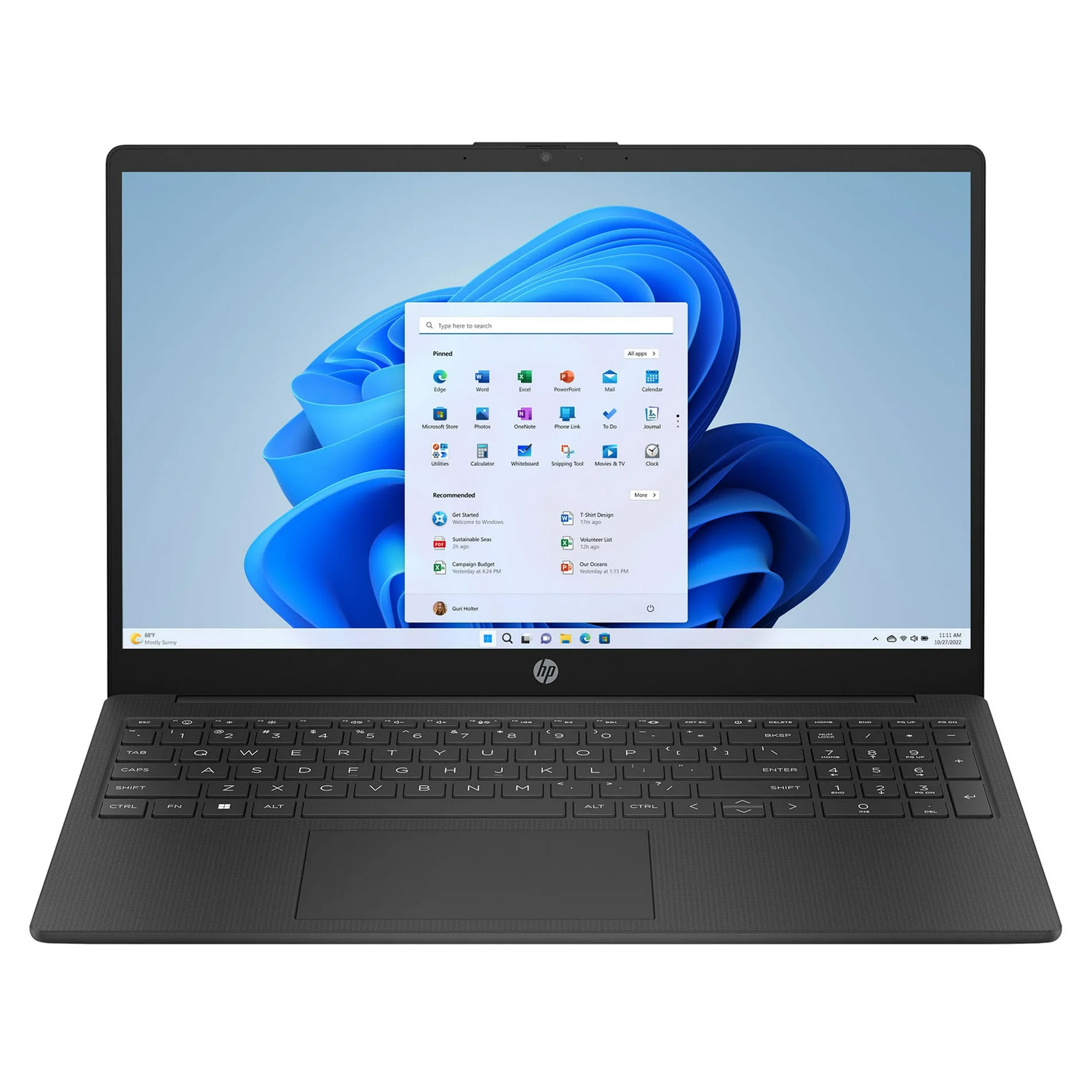 Notebook HP 15-FD0079WM Intel N200 Tela HD 15.6" / 4GB de RAM / 128GB eMMC - Preto (Inglês)