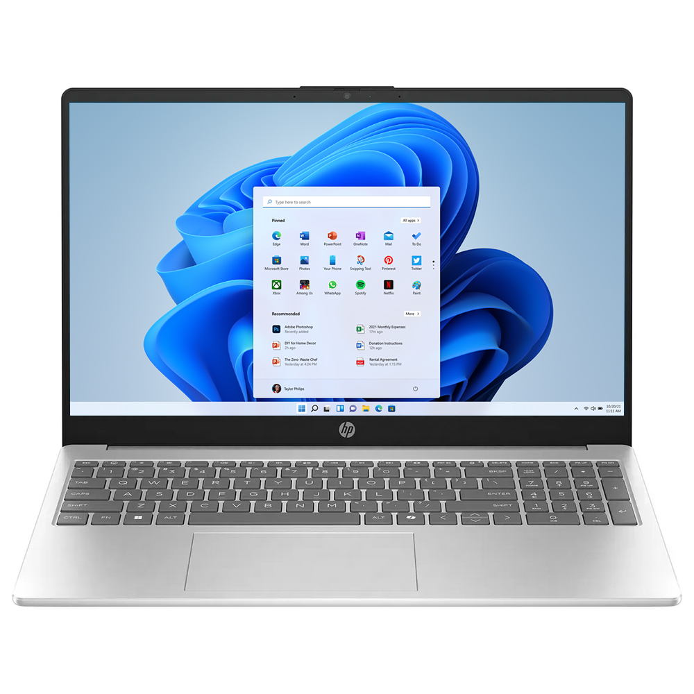 Notebook HP 15-FD0250WM Intel Core i5 1334U Tela HD 15.6" / 8GB de RAM / 512GB SSD / Win11Home - Prata (Inglês)