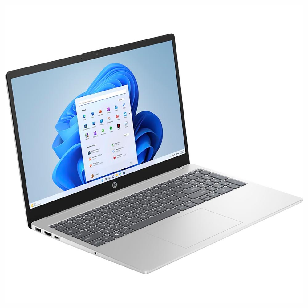 Notebook HP 15-FD0357NR Intel Core i7 1355U Tela Full HD 15.6" / 12GB de RAM / 512GB - Prata (Inglês)
