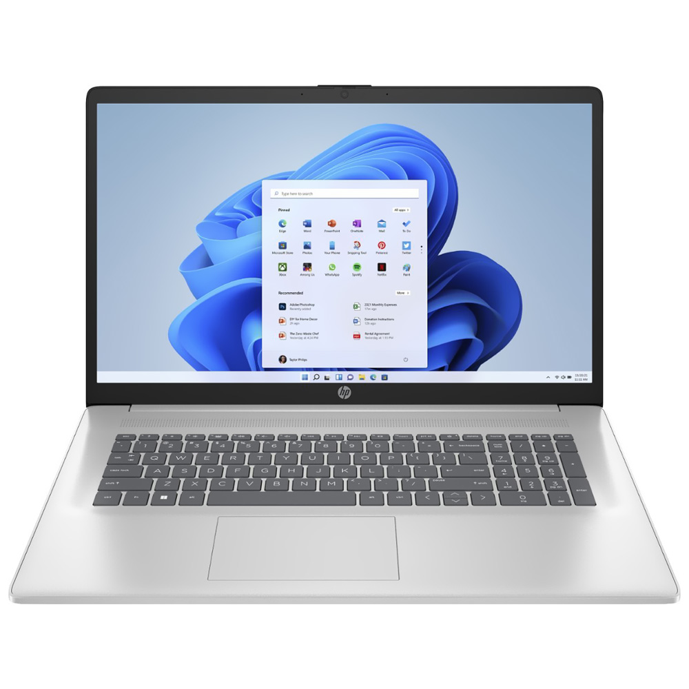 Notebook HP 17-CN4047NR Intel Core 7 150U Tela 17.3" / 16GB de RAM / 512GB SSD - Prata (Inglês)