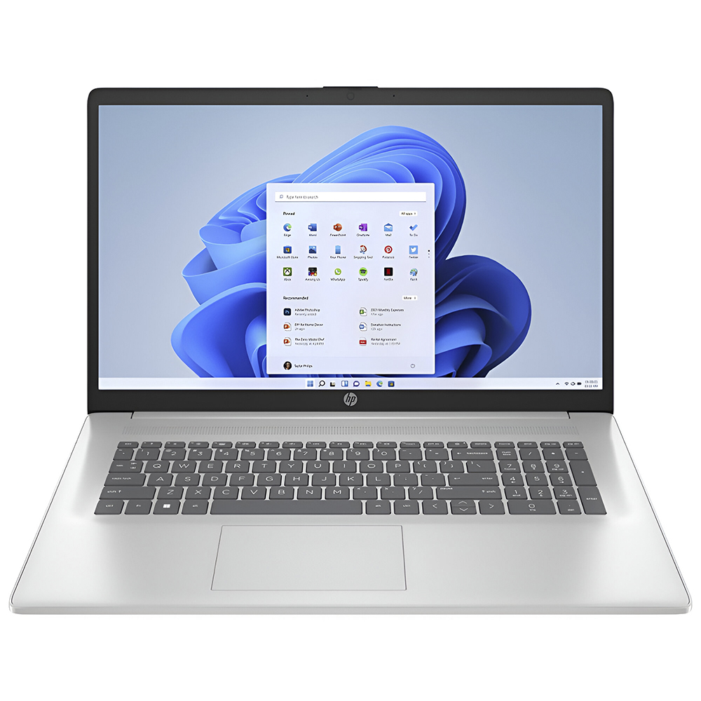 Notebook HP 17-CP2025DX AMD Ryzen 5 7520U Tela FHD 17.3" / 8GB de RAM / 512GB SSD - Prata (Inglês)