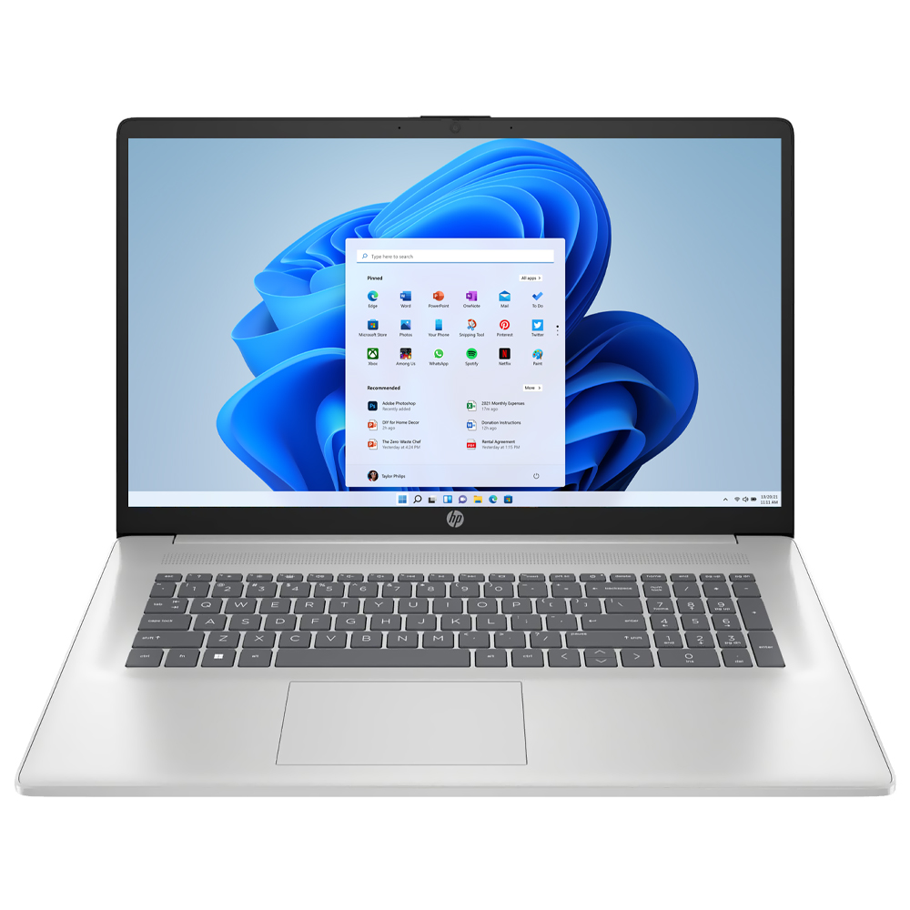 Notebook HP AI 17-CN5075CL Intel Core Ultra 7 255U Tela Touch HD+ 17.3" / 16GB de RAM / 1TB SSD - Prata (Inglês)