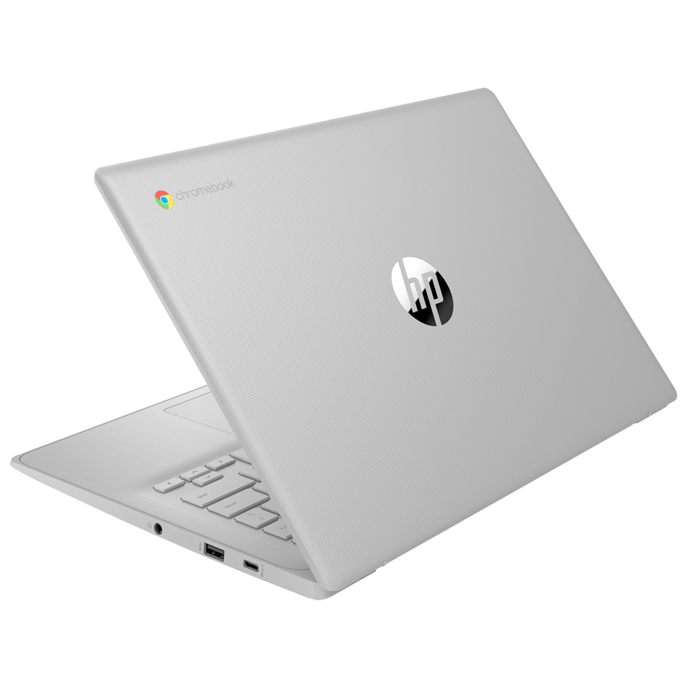Notebook HP Chromebook 14A-NE1013DX Intel Celeron N4500 Tela HD 14" / 4GB de RAM / 64GB eMMC - Cinza (Inglês)