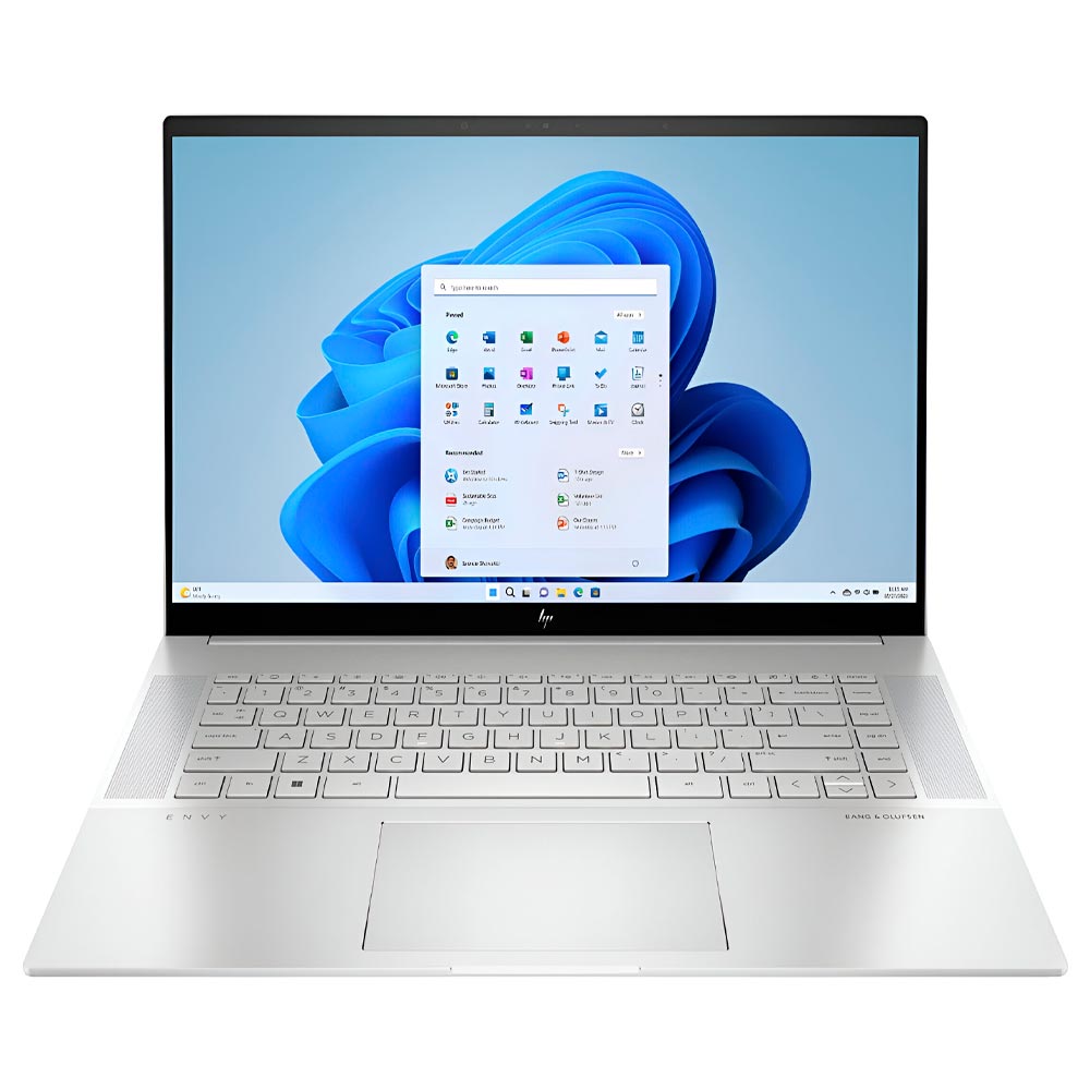 Notebook HP ENVY 16 16-H1053DX Intel Core i7 13700H Tela Touch WQXGA 16.0" / 16GB de RAM / 1TB SSD / GeForce RTX4060 8GB - Prata (Inglês)