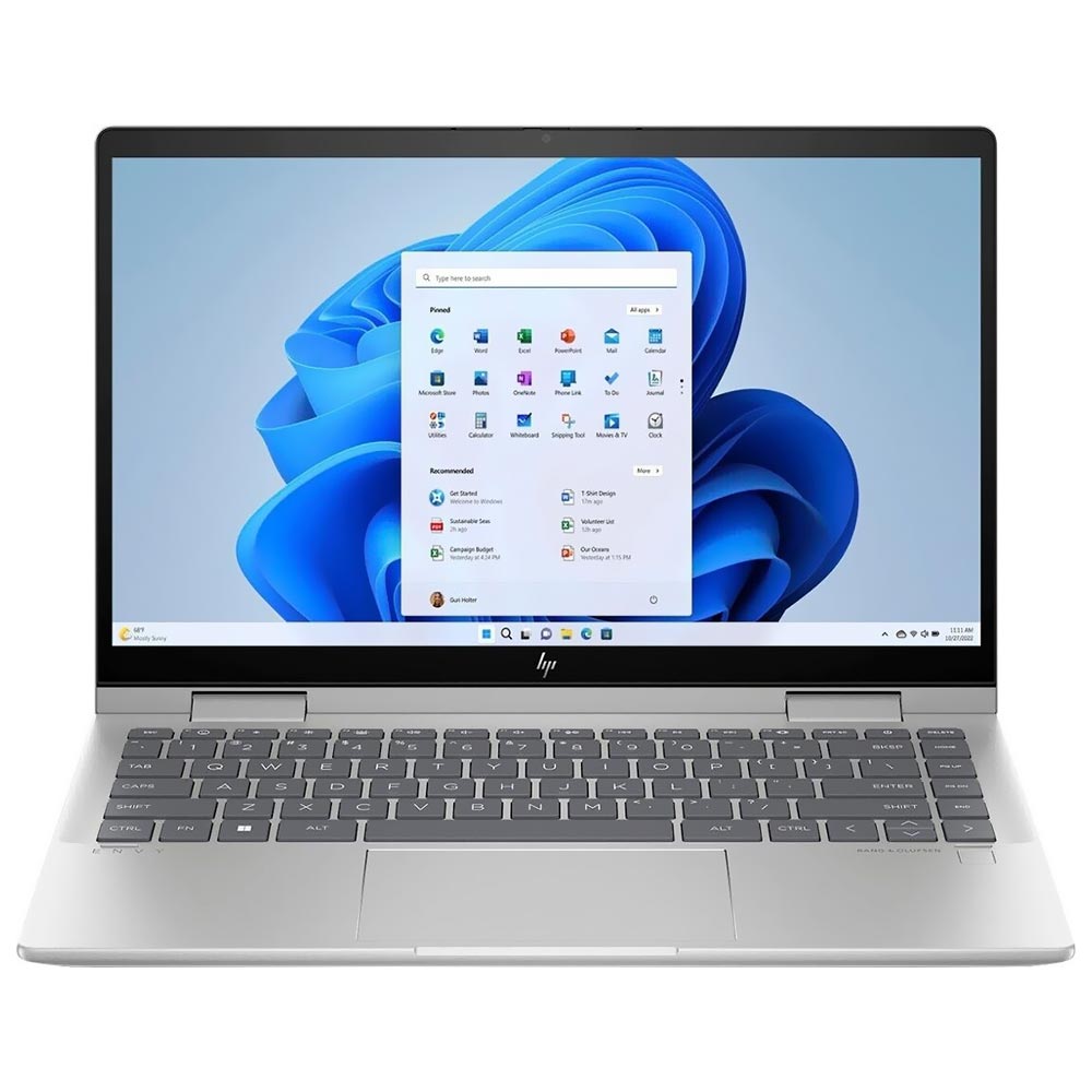 Notebook HP ENVY X360 14-ES0013DX Intel Core i5 1335U Tela Touch Full HD 14.0" / 8GB de RAM / 512GB SSD - Prata (Inglês)