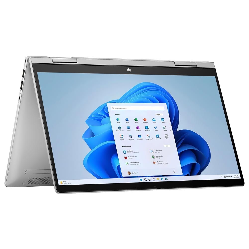 Notebook HP ENVY X360 14-ES0013DX Intel Core i5 1335U Tela Touch Full HD 14.0" / 8GB de RAM / 512GB SSD - Prata (Inglês)