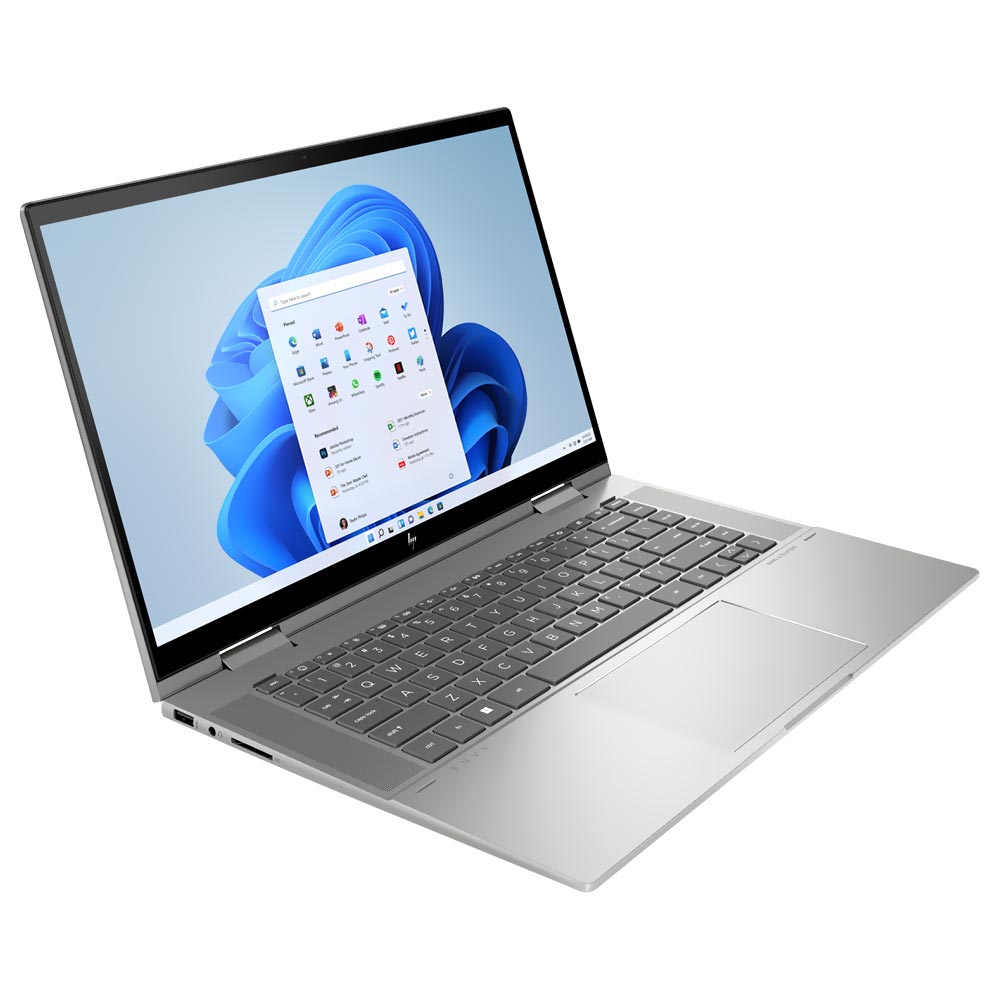 Notebook HP ENVY X360 15-FE0053DX Intel Core i7 1355U Tela Touch Full HD 15.6" / 16GB de RAM / 512GB - Prata (Inglês)
