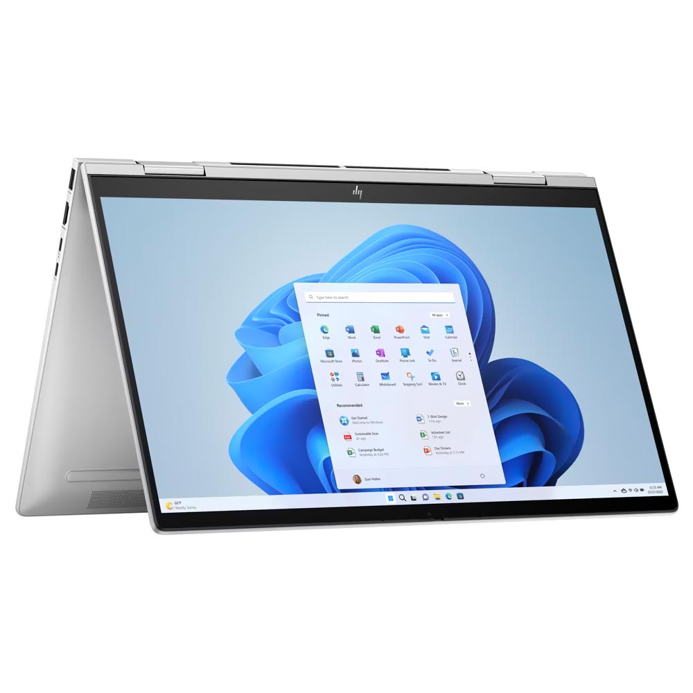 Notebook HP ENVY X360 16-AC0013DX Intel Core Ultra 5 125U Tela Touch WUXGA 16" / 16GB de RAM / 512GB SSD - Prata (Inglês)