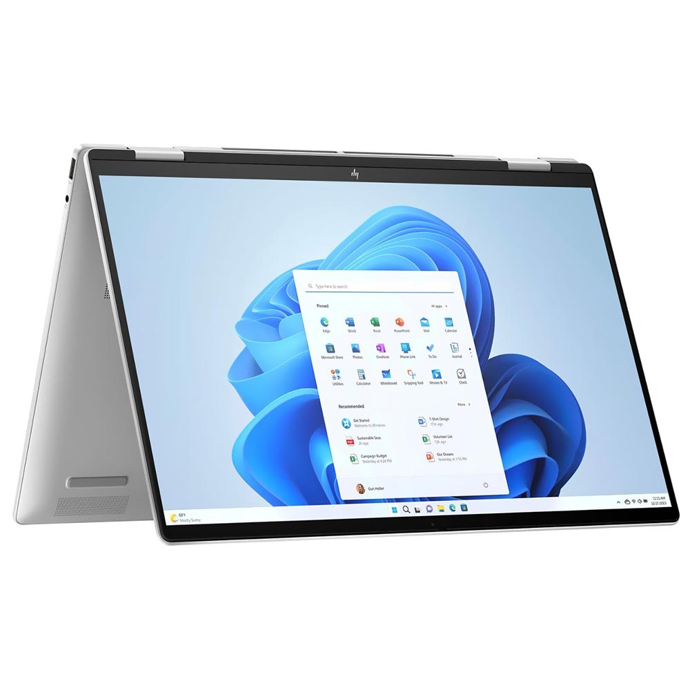 Notebook HP ENVY X360 16-AC0023DX Intel Core Ultra 7 155U Tela Touch WUXGA 16.0" / 16GB de RAM / 1TB SSD - Prata (Inglês)