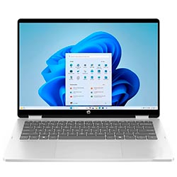 Notebook HP Omnibook 5 Flip 14-FP0013DX Intel Core 5 120U Tela Touch 2K 14.0" / 8GB de RAM / 512GB SSD - Prata (Inglês)