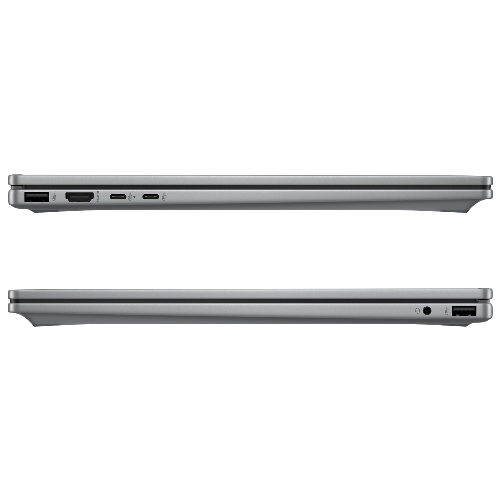 Notebook HP Omnibook X Flip 16-AS0023DX Intel Core Ultra 7 256V Tela Touch 2K 16.0" / 16GB de RAM / 1TB SSD - Prata (Inglês)