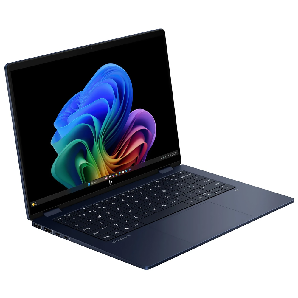 Notebook HP Omnibook X Flip AI 14-FM0023DX Intel Core Ultra 7 256V Tela Touch 2K 14.0" / 16GB de RAM / 1TB SSD / Win11Home - Azul (Inglês)