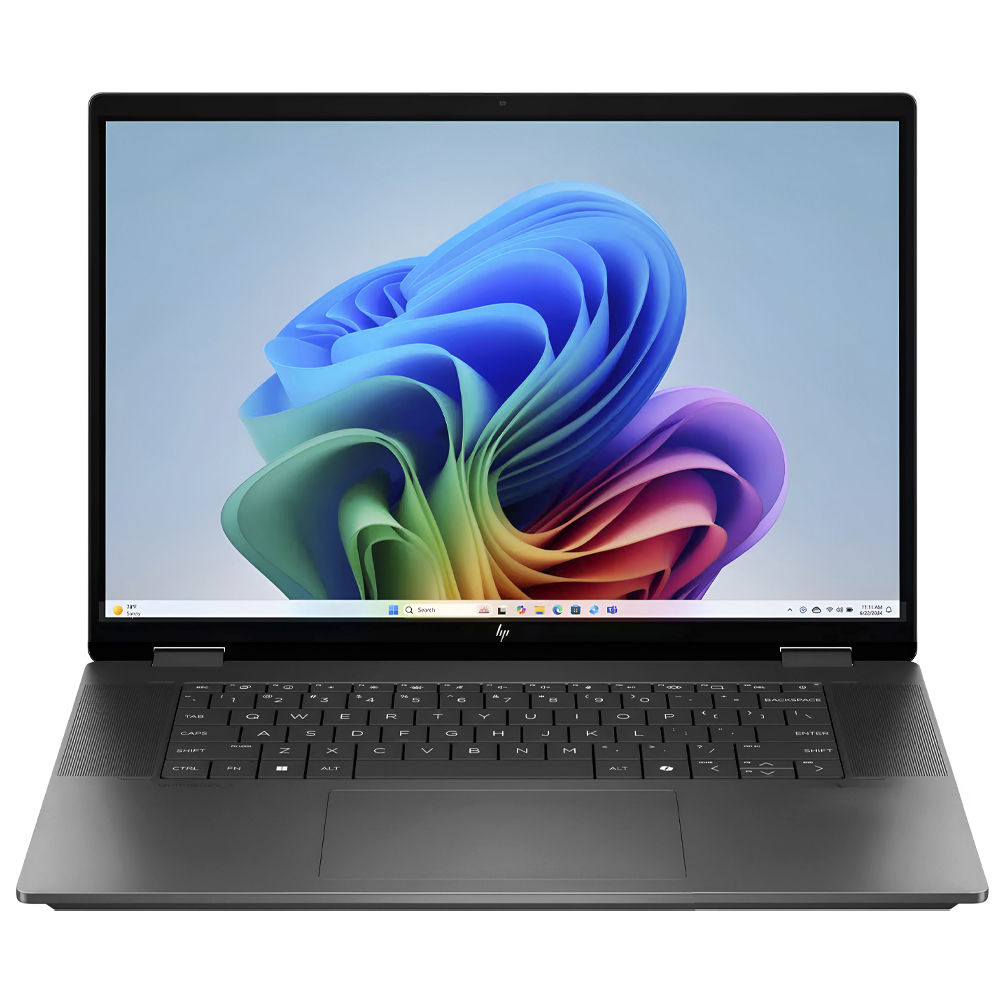 Notebook HP Omnibook X Flip AI 16-AS0043DX Intel Core Ultra 9 288V Tela OLED 3K UWVA 16.0" / 32GB de RAM / 2TB SSD / Win11Home - Cinza (Inglês)