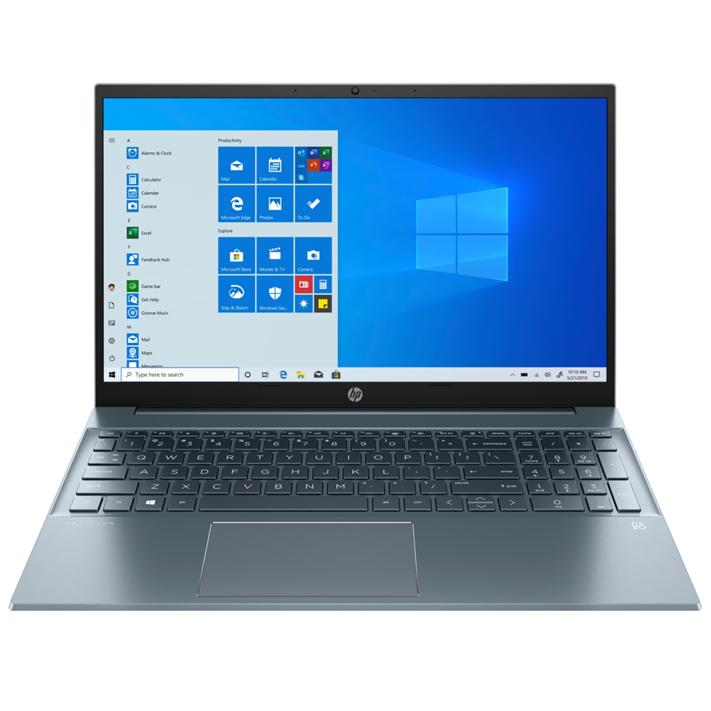 Notebook HP Pavilion 15-EH1052WM AMD Ryzen 5 5500U Tela Full HD 15.6" / 8GB de RAM / 512GB SSD - Azul (Inglês)