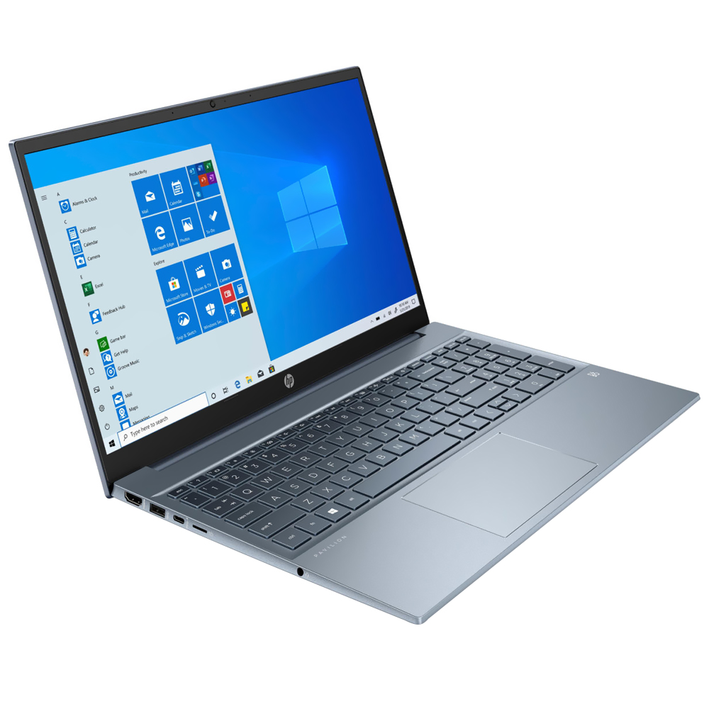 Notebook HP Pavilion 15-EH1052WM AMD Ryzen 5 5500U Tela Full HD 15.6" / 8GB de RAM / 512GB SSD - Azul (Inglês)