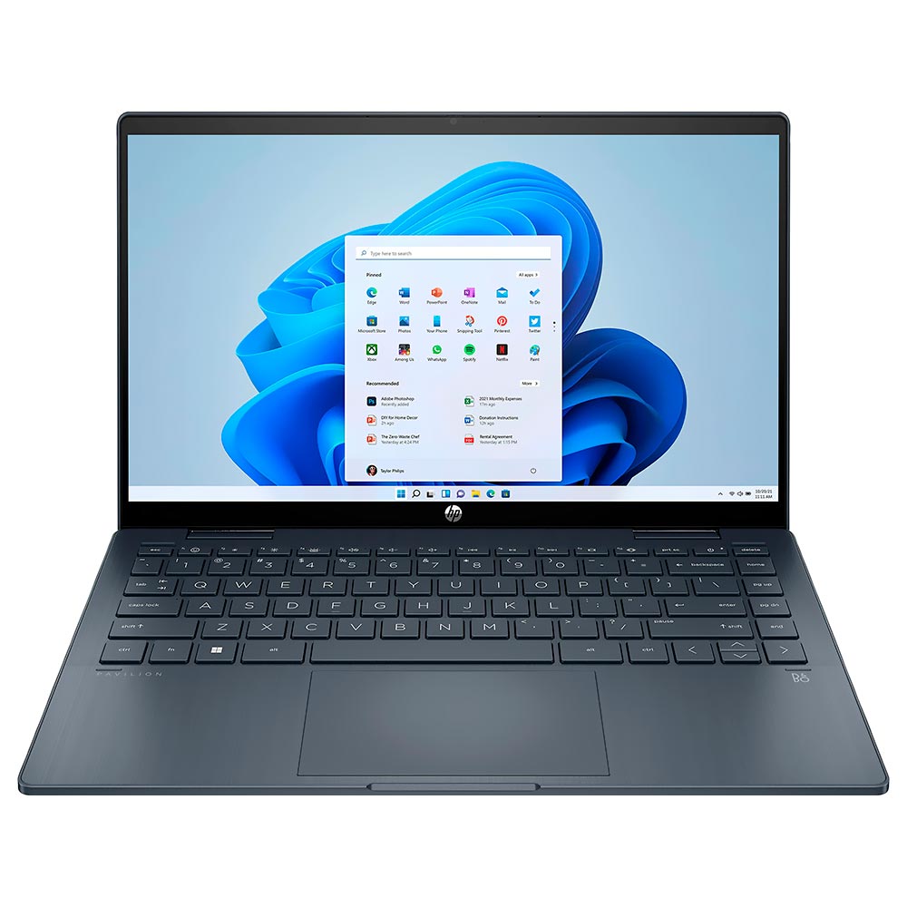 Notebook HP Pavilion X360 14-EK0013DX Intel Core i3 1215 Tela Touch Full HD 14" / 8GB de RAM / 256GB SSD - Azul (Inglês)