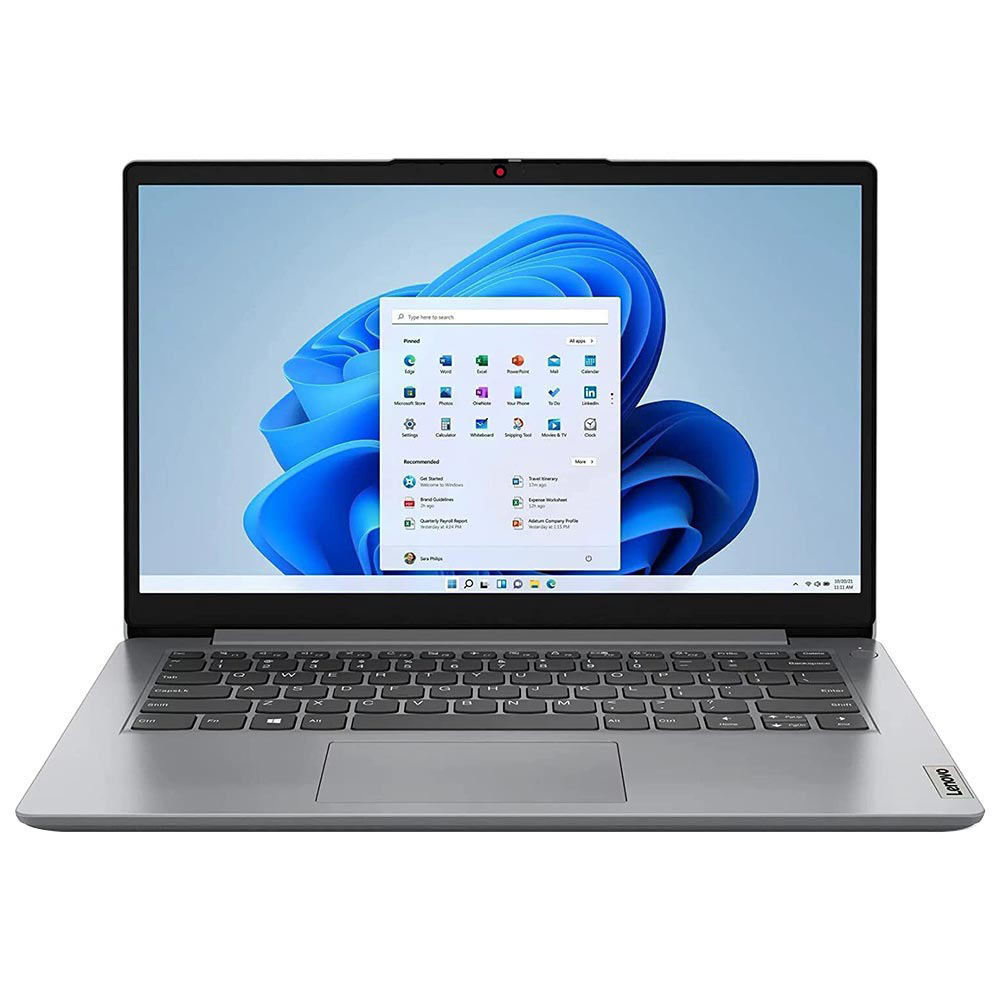 Notebook Lenovo IdeaPad 1 14IAU7 Intel Core i3 1215U Tela HD 14" / 4GB de RAM / 128GB SSD - Cloud Cinza (82QC003VUS) (Inglês)