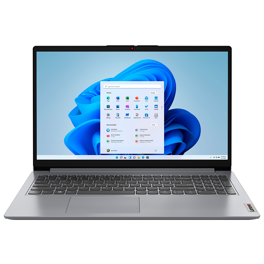 Notebook Lenovo IdeaPad 1 15ALC7 AMD Ryzen 5 5500U Tela Full HD 15.6" / 8GB de RAM  / 512GB SSD - Cloud Cinza (82R400EMUS) (Inglês)