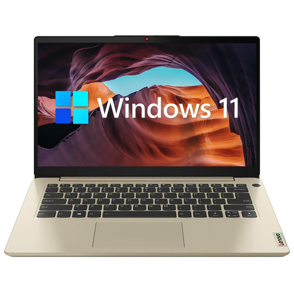 Notebook Lenovo IdeaPad 3 14ALC6 AMD Ryzen 7 5700U Tela Full HD 14" / 8GB de RAM / 512GB SSD - Sand (82KT00VAUS) (Inglês)