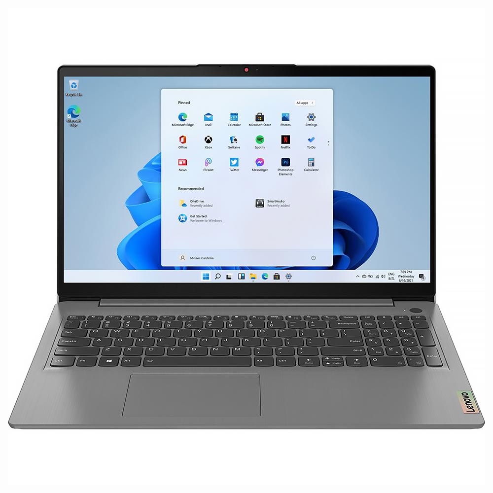 Notebook Lenovo IdeaPad 3 15IAU7 Intel Core i5 1235U Tela Touch Full HD / 8GB de RAM / 256GB SSD - Artic Cinza (82RK00BEUS) (Inglês)