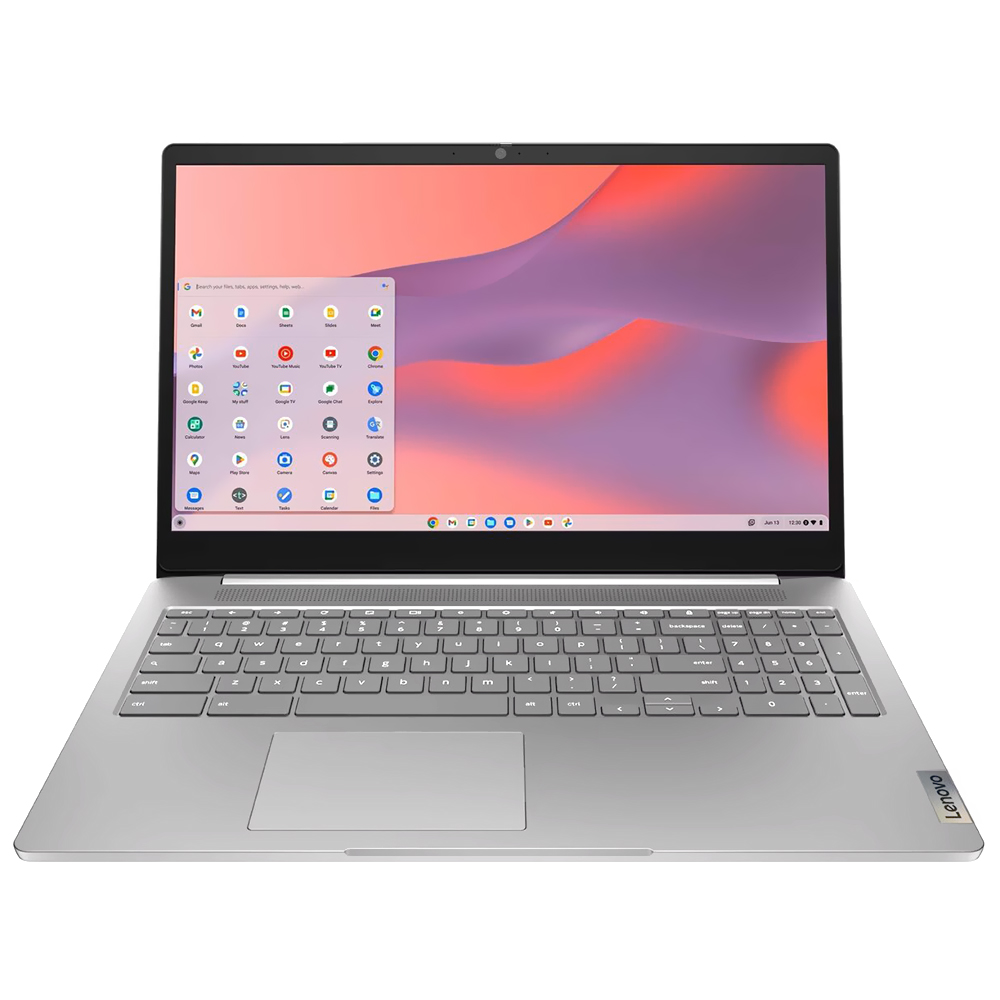 Notebook Lenovo IdeaPad 3 Chrome 15IJL6 Intel Celeron N4500 Tela Full HD 15.6" / 4GB de RAM / 64GB eMMC - Artic Cinza (Inglês)