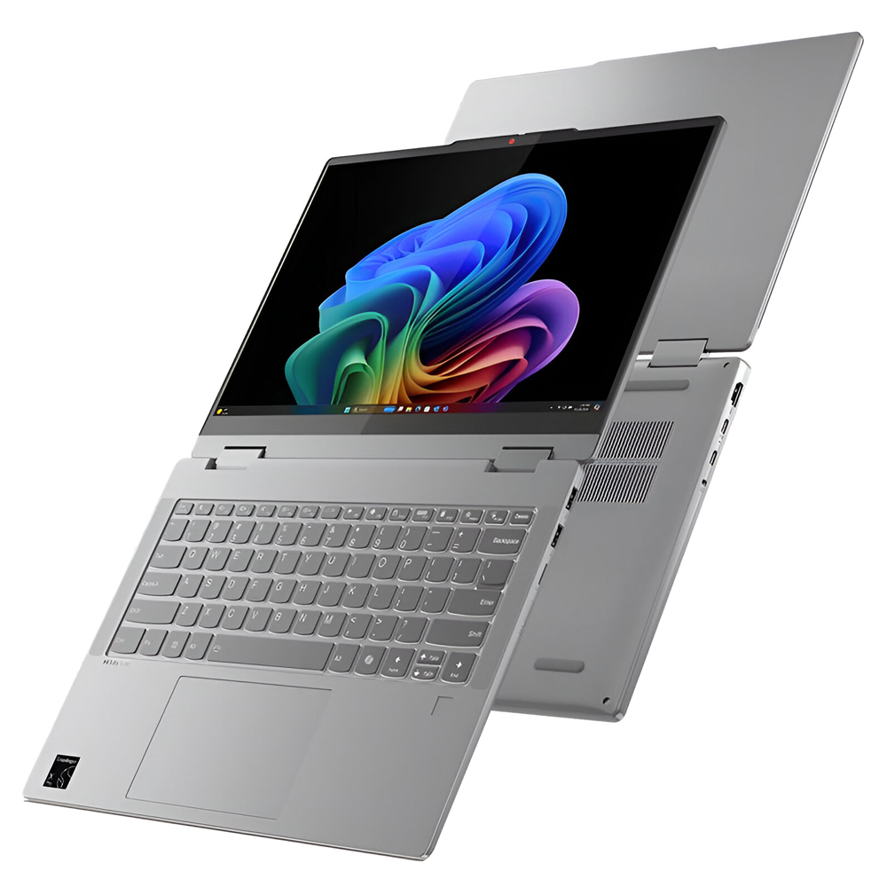 Notebook Lenovo IdeaPad 5 2-em-1 14Q8X9 Snapdragon X Plus 8 Core Tela Touch WUXGA 14.0" / 16GB de RAM / 512GB - Luna Cinza (83GH000MUS) (Inglês)
