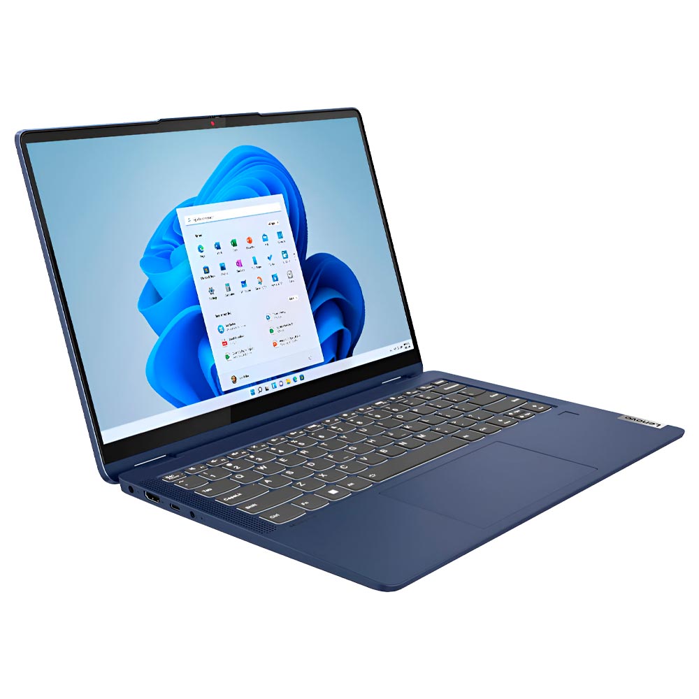 Notebook Lenovo IdeaPad Flex 5 14ABR8 AMD Ryzen 7 7730U Tela Touch WUXGA 14.0" / 16GB de RAM / 512GB SSD - Abyss Azul (82XX003YUS) (Inglês)