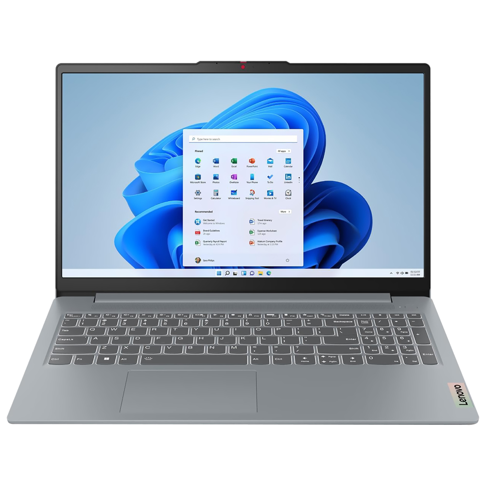 Notebook Lenovo IdeaPad Slim 3 15IAN8 Intel Core i3 N100 Tela Full HD 15.6" / 4GB de RAM / 128GB UFS / Win11Home - Artic Cinza (82XB00HVUS) (Inglês)
