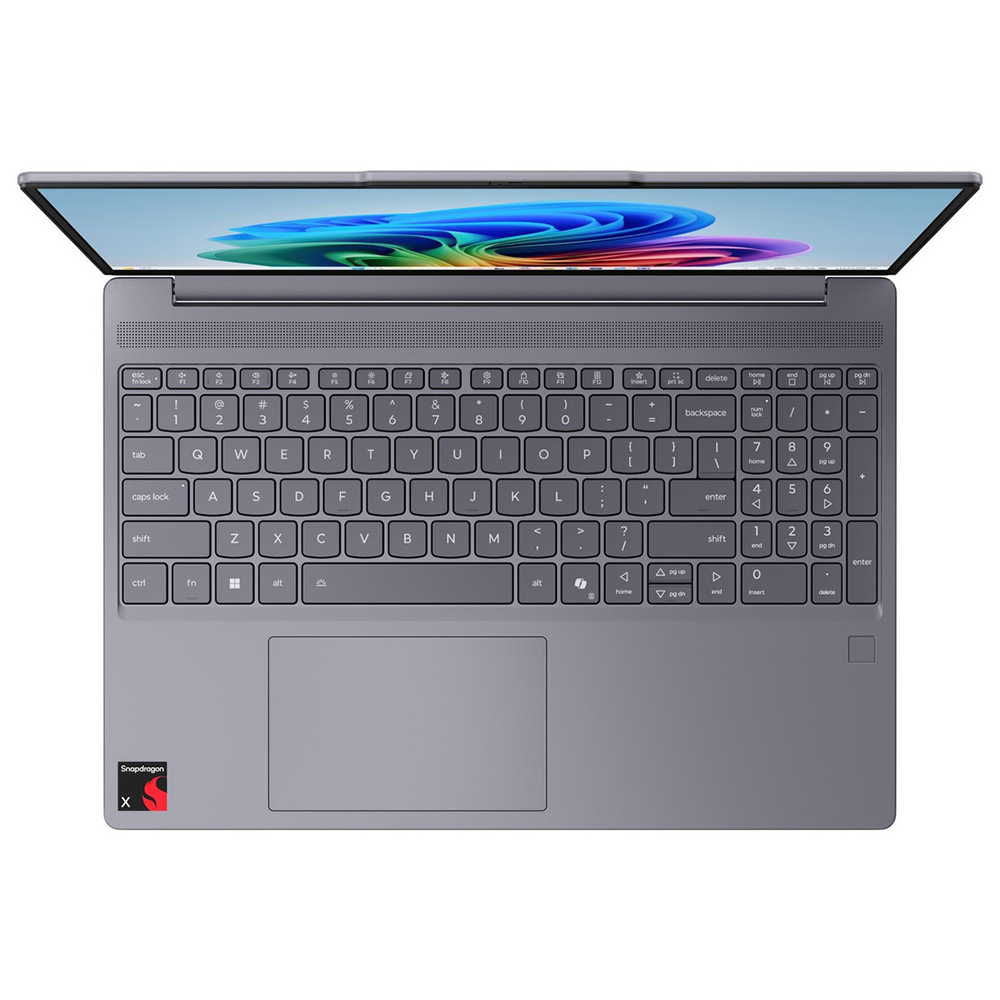 Notebook Lenovo IdeaPad Slim 3 15Q8X10 Snapdragon X X1-26-100 Tela Touch WUXGA 15.3" / 16GB de RAM / 256GB SSD / Win11Home - Luna Cinza (83N30000US) (Inglês)