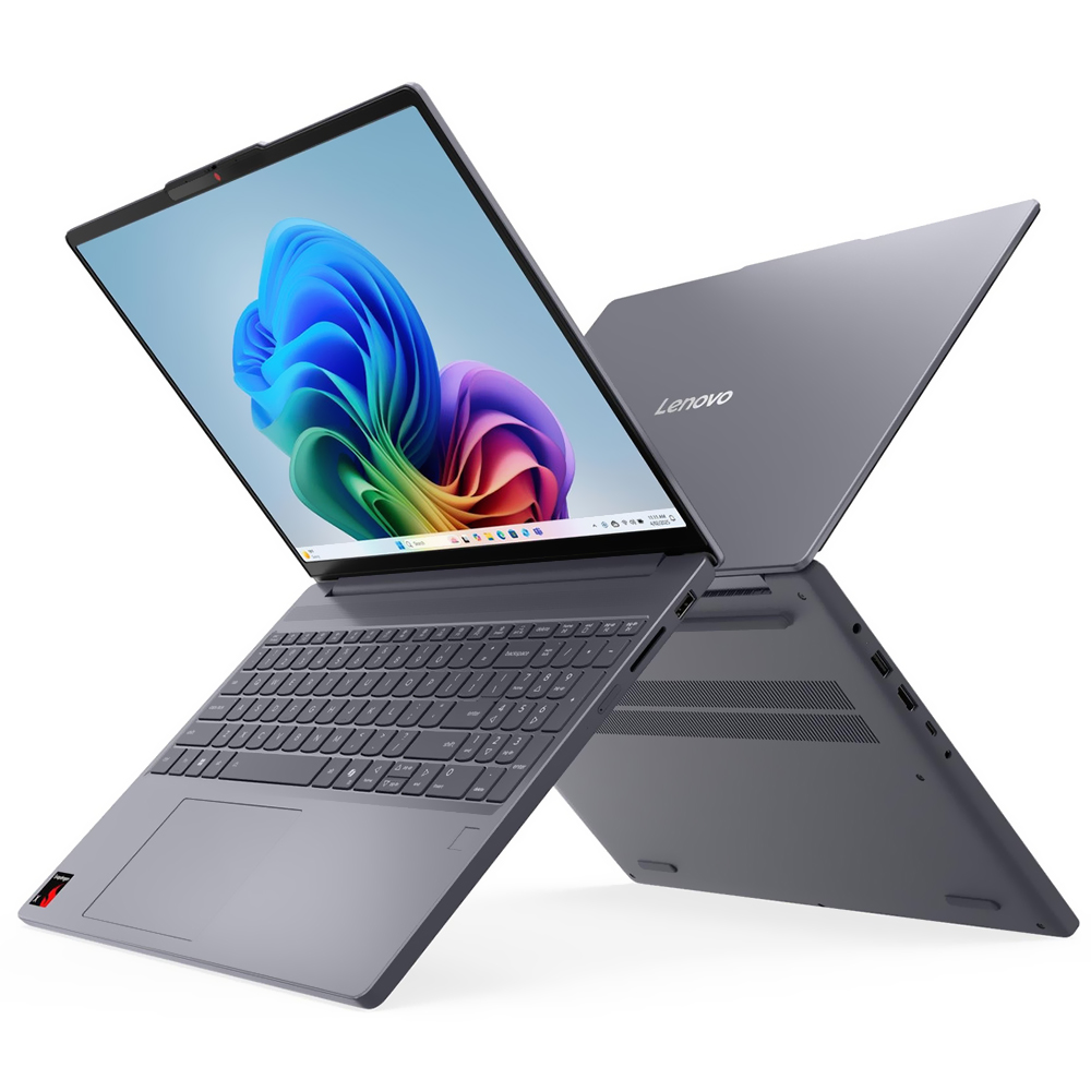 Notebook Lenovo IdeaPad Slim 3 15Q8X10 Snapdragon X X1-26-100 Tela Touch WUXGA 15.3" / 16GB de RAM / 256GB SSD / Win11Home - Luna Cinza (83N30000US) (Inglês)